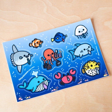 Fishy Bizness Sticker Sheet