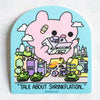 Big Bunny Shrinkflation Vinyl Sticker