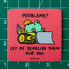 Bulldozer Frog Sticker