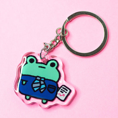 Bizness Frog Acrylic Keychain