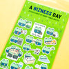 A Bizness Day Planner Sticker Sheet