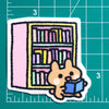 Bunny Bookshelf Vinyl Sticker