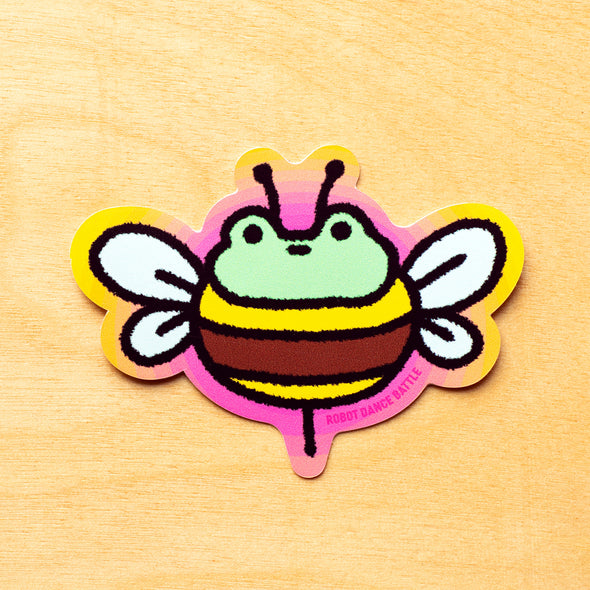 Frog Bee Sticker