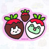 Chocolate Strawberry Dessert Vinyl Sticker