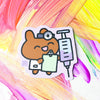 Bunny Doctor With Syringe Sticker