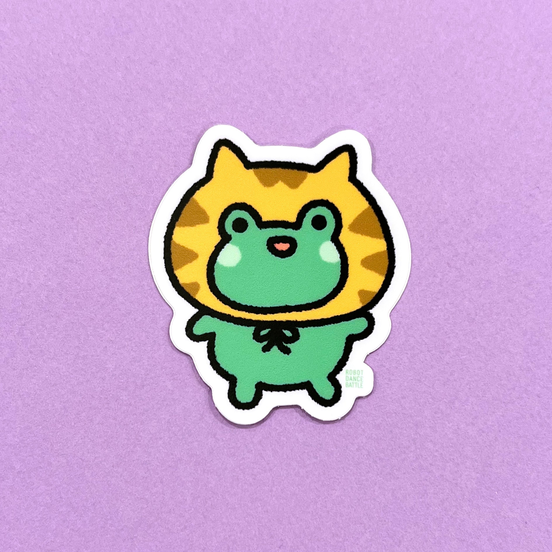 Cat Bag Frog Sticker
